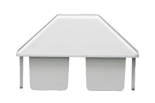 Dog ear picket cap for PVC fence