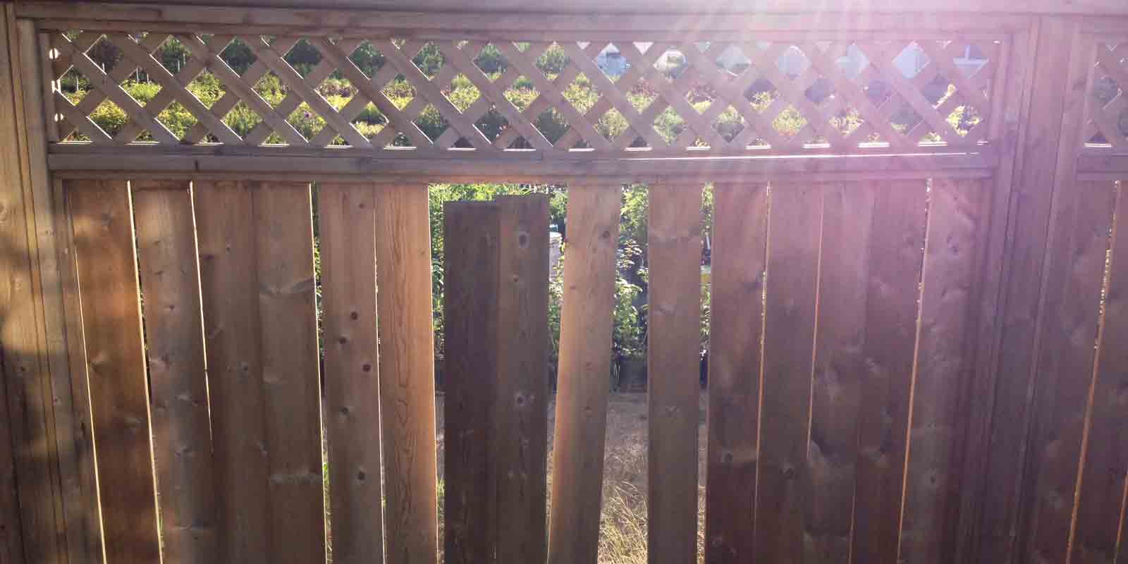 The problem with pre-built fences