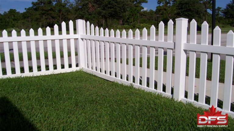 Cloverdale II white picket fence