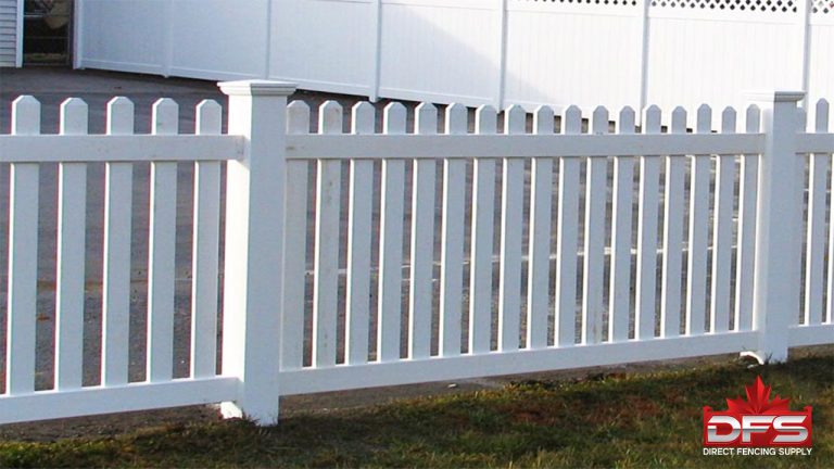 Evergreen Picket Fence Panel