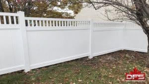 Fairmont Vinyl Privacy Fence