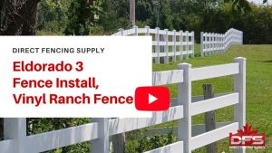 ranch rail vinyl fence installation YouTube thumbnail
