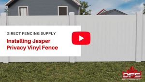 Direct Fencing Supply Jasper Privacy Vinyl Fence Installation YouTube thumbnail