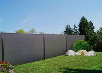 black sound barrier panels